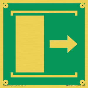 E033 safe condition door slides right to open